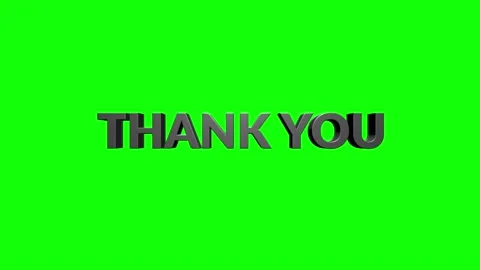Thank You Cursive Text Transition Animation On green Background Stock Footage 153817834