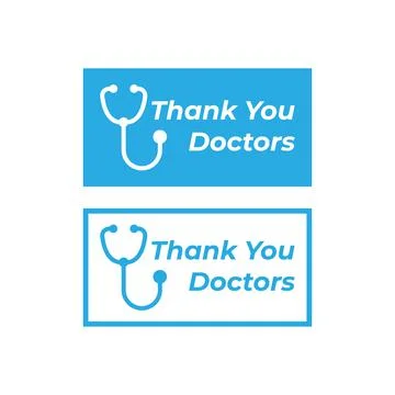 Thank You Doctors Background. Vector Illustration " Thank You Doctors" who pr Stock Illustration