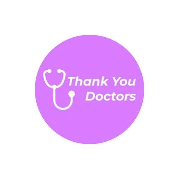 Thank You Doctors Background. Vector Illustration " Thank You Doctors" who pr Stock Illustration