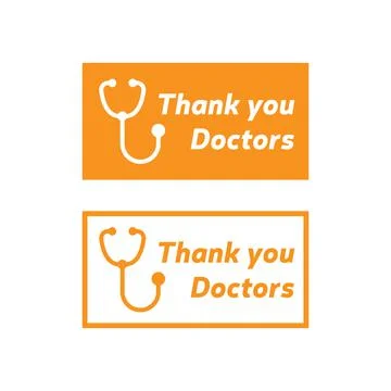 Thank You Doctors Background. Vector Illustration " Thank You Doctors" who pr Illustrazione stock