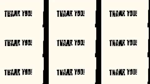 Thank you glitch Stock Footage 171610648