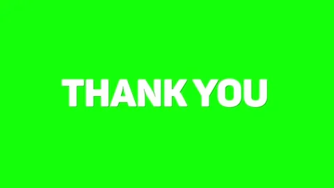 Thank You green screen typewriter animation Vídeos de archivo 297250816