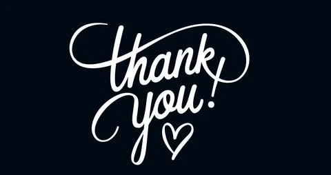 Thank You. Hand lettering Illustrazione stock