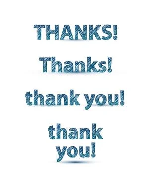 Thank you Illustrazione stock