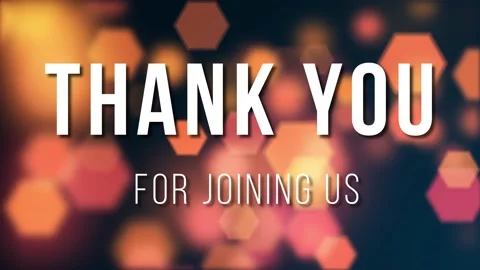 Thank You for joining us Stock Footage 152431374