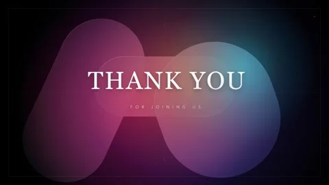 Thank you for joining us motion background, with abstract colorful, gradien.. 库存影片 344851919