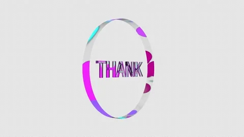 Thank You Loop 01-alpha Video stock 150218549