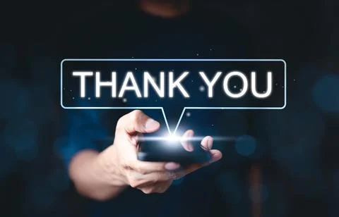 Thank you message concept. Stock Photos