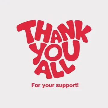 Thank You Message Featuring Bold Red Text Minimal Design Stock Illustration