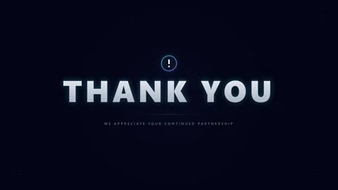 Thank you message motion with corporate appreciation text animation business Stock-Footage 344851786