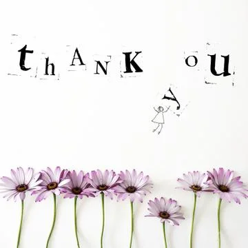 Thank you message Stock Photos