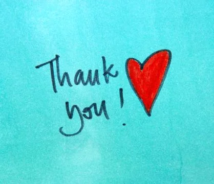 Thank you message Stock Photos