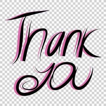 A thank you message with a touch of elegance, perfect for expressing your g.. Stock Illustration