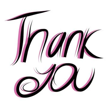 A thank you message with a touch of elegance, perfect for expressing your g.. Stock Illustration