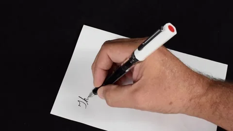 Thank You Note in Cursive Video Stock Footage 322168122