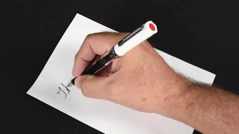 Thank You Note in Cursive Video Stock Footage 322168123