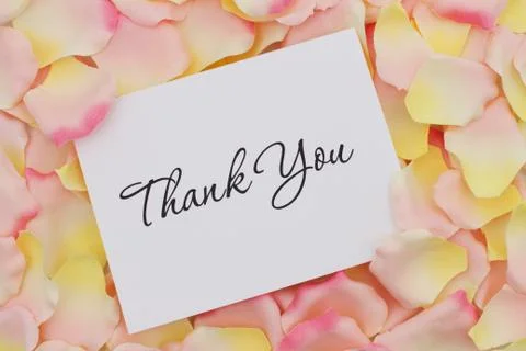 Thank you note Stock Illustration