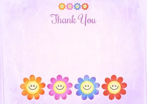Thank You Note Paper Stock-Illustration
