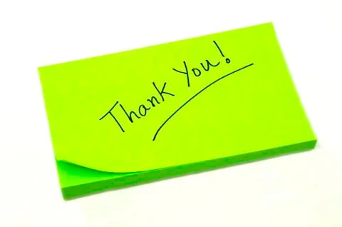 Thank you note Stock Photos