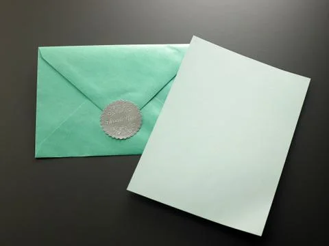Thank you note 스톡 사진