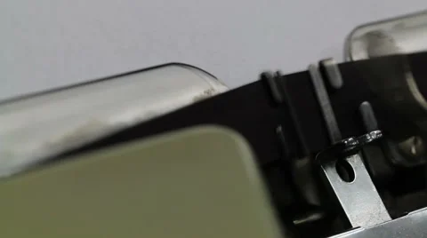 Thank you note - typewriter concept Stock Footage 61896716