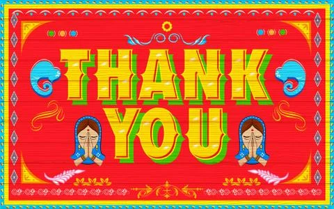Thank You Poster Stock Illustration