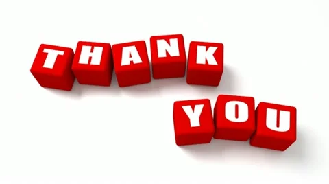 Thank You Red Video stock 12758978