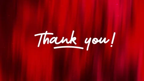 Thank you red gradient Stock Footage 313519443