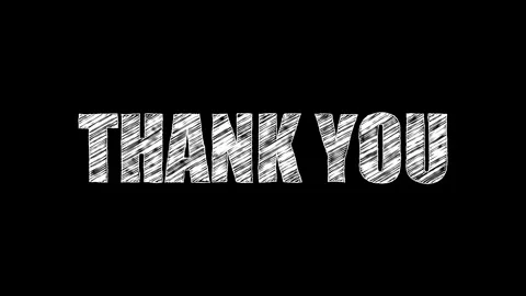Thank You Scribble Text Animation Stock Footage 316306343