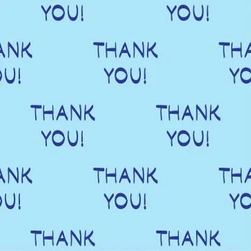 Thank You seamless pattern vector. Stylish hand-drawn illustration イラスト素材