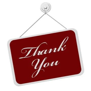 Thank you sign Stock Illustration