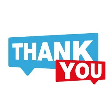 Thank You speech bubble Stock Illustration