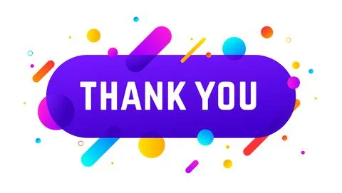 Thank you, speech bubble Stock Illustration