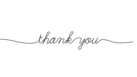 Thank you text animated continuous single one line art word animation Stock Footage 313420650