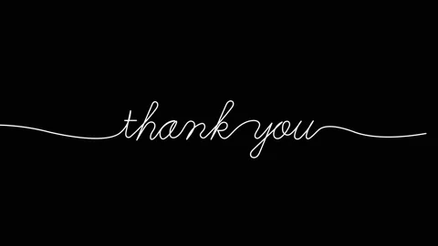 Thank you text animated continuous single one line art word animation Stock Footage 313420653