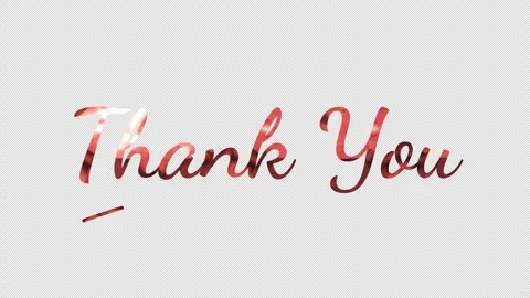 Thank You Text Animation 3 Stock Footage 313614736