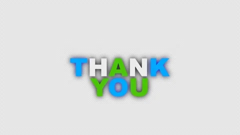 Thank You text animation alpha channel.International Thank You Day Communication Stock Footage 246129702