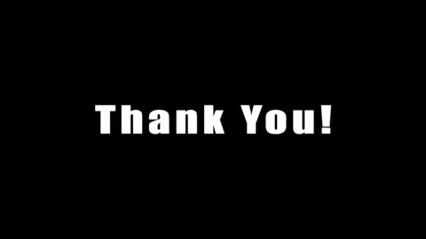 Thank You! Text Animation on Black Background – 4K Motion Graphic. Stock Footage 286142891