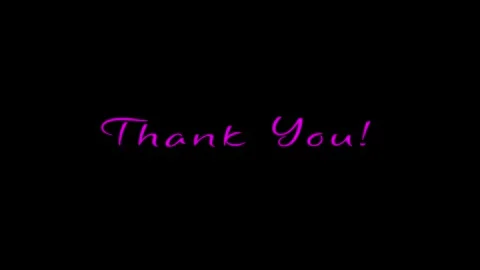 Thank You! Text Animation on Black Background – 4K Motion Graphic. Stock Footage 286142894