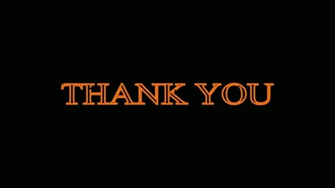 THANK YOU TEXT ANIMATION Stock Footage 302869961