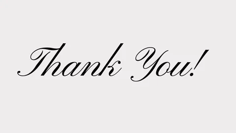 Thank You text Animation Hand Writing Stock Footage 140208231