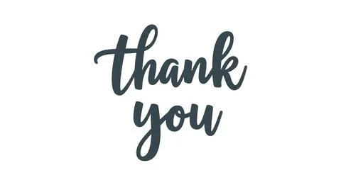 Thank you text background vector calligraphy script font. Thank you typography 스톡 일러스트