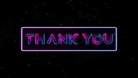 THANK YOU text effect Animation Stock Footage 279088024