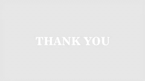 Thank you text flat animation. motion graphic animated on alpha channel Stock Footage 260484405
