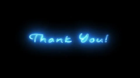 Thank you! text line glow effect animated with 4k motion. Stock Footage 286142861