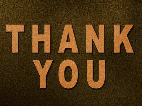 Thank you text  on texture background Stock Illustration