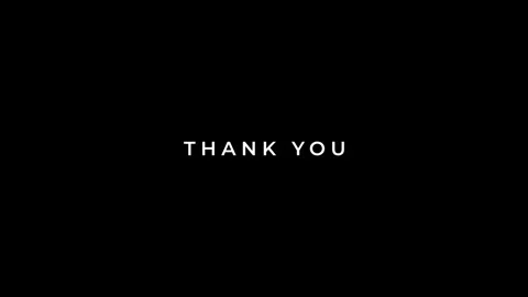 Thank you text typography animation 4k video Stock Footage 289546454