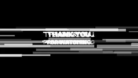 Thank You Title featuring elegant motion graphics for professional video Stock Footage 346262581
