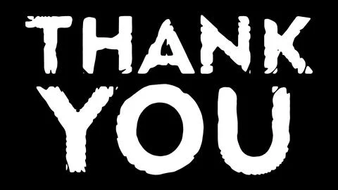 Thank You Vector Lettering. Elegant Distorted Typography with Liquid Effect. 스톡 일러스트