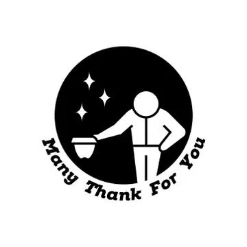 Thank you, vector lettering Stock Illustration